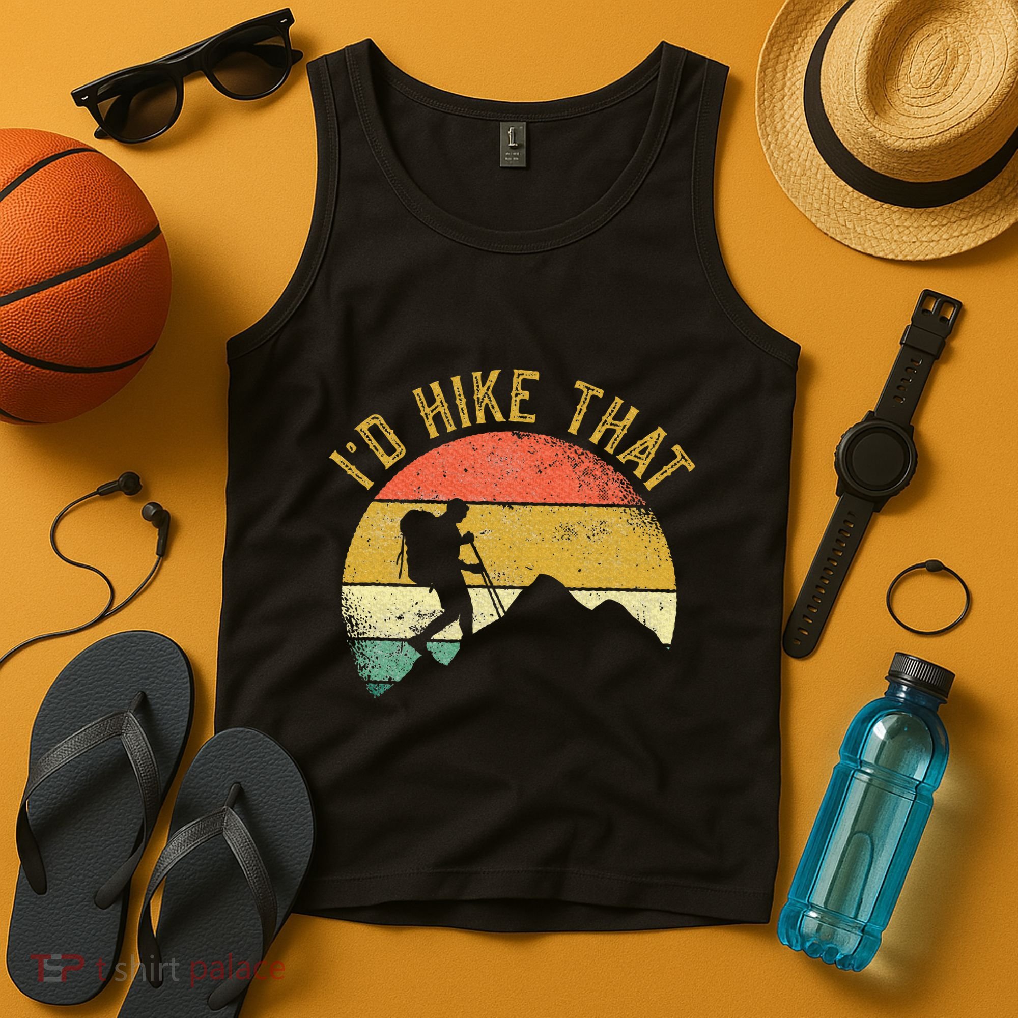 ID Hike That Mountains Hiking Hiker Tank Top