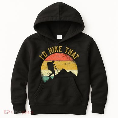 ID Hike That Mountains Hiking Hiker Kids Hoodie