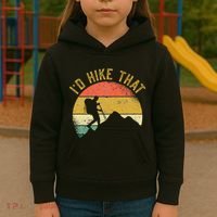 ID Hike That Mountains Hiking Hiker Kids Hoodie thumb 3