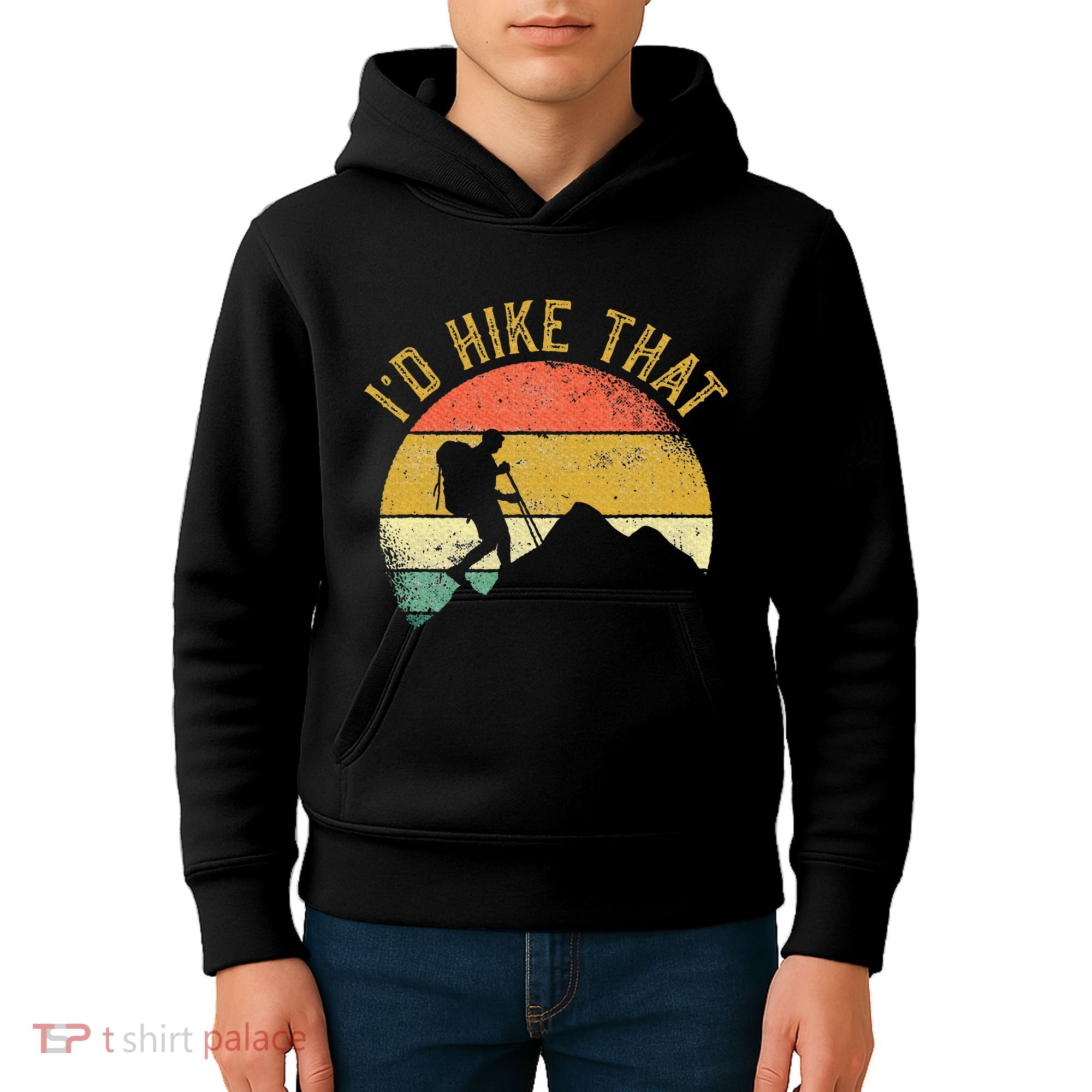 ID Hike That Mountains Hiking Hiker Kids Hoodie