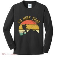 ID Hike That Mountains Hiking Hiker Kids Long Sleeve Shirt thumb 0