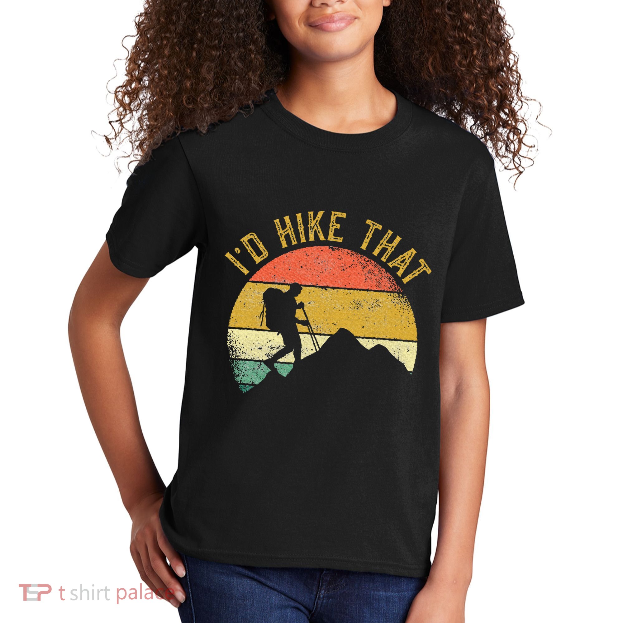 ID Hike That Mountains Hiking Hiker Kids T-Shirt