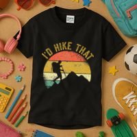 ID Hike That Mountains Hiking Hiker Kids T-Shirt thumb 3