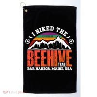I Hiked The Beehive Trail Acadia National Park Golf Towel thumb 0