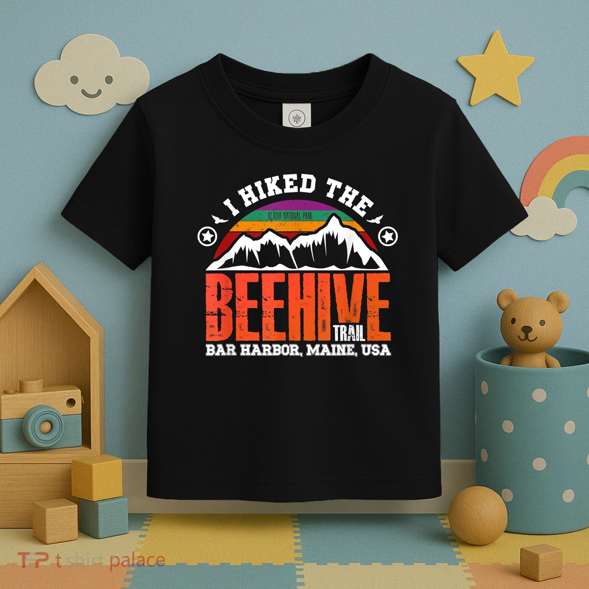 I Hiked The Beehive Trail Acadia National Park Toddler T-Shirt