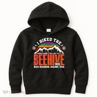 I Hiked The Beehive Trail Acadia National Park Kids Hoodie thumb 0