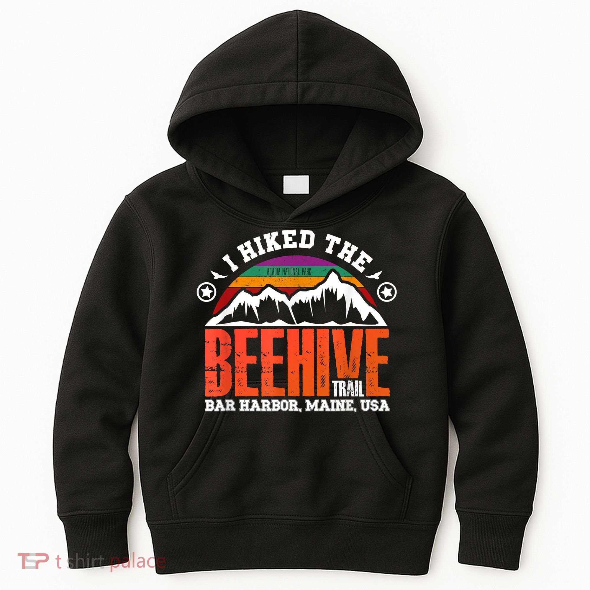 I Hiked The Beehive Trail Acadia National Park Kids Hoodie