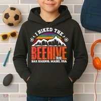 I Hiked The Beehive Trail Acadia National Park Kids Hoodie thumb 2