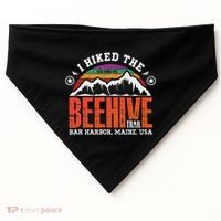 I Hiked The Beehive Trail Acadia National Park USA-Made Doggie Bandana thumb 0
