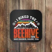 I Hiked The Beehive Trail Acadia National Park Coaster thumb 0