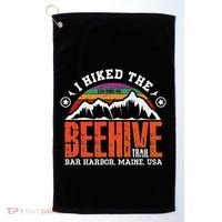 I Hiked The Beehive Trail Acadia National Park Golf Towel thumb 0