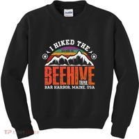 I Hiked The Beehive Trail Acadia National Park Kids Sweatshirt thumb 0