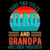 I Have Two Titles Dad And Grandpa I Rock Them Both Sunset Coffee Mug thumb 5