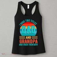 I Have Two Titles Dad And Grandpa I Rock Them Both Sunset Women's Tank Top thumb 3