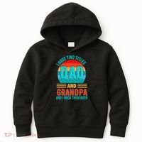 I Have Two Titles Dad And Grandpa I Rock Them Both Sunset Kids Hoodie thumb 0