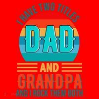 I Have Two Titles Dad And Grandpa I Rock Them Both Sunset Santa Hat thumb 1