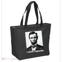 I Hate Theater Abraham Abe Lincoln Funny President Meme Tote Bag thumb 2