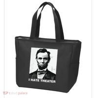 I Hate Theater Abraham Abe Lincoln Funny President Meme Tote Bag thumb 3
