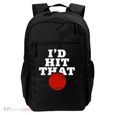 I'd Hit That Baseball Lover Funny Backpack