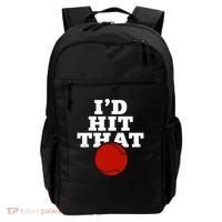I'd Hit That Baseball Lover Funny Backpack thumb 0