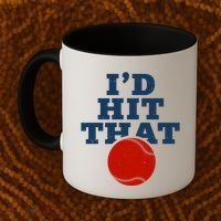 I'd Hit That Baseball Lover Funny Coffee Mug thumb 2