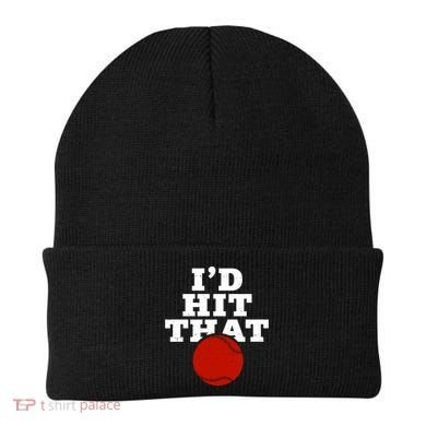 I'd Hit That Baseball Lover Funny Beanie