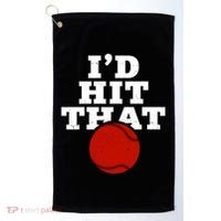I'd Hit That Baseball Lover Funny Golf Towel thumb 0