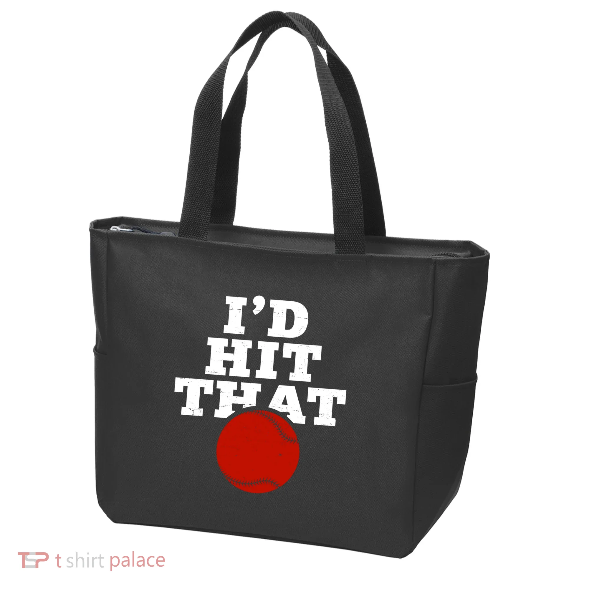 I'd Hit That Baseball Lover Funny Tote Bag