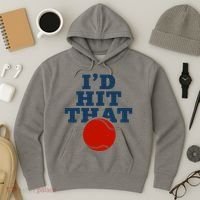I'd Hit That Baseball Lover Funny Hoodie thumb 3
