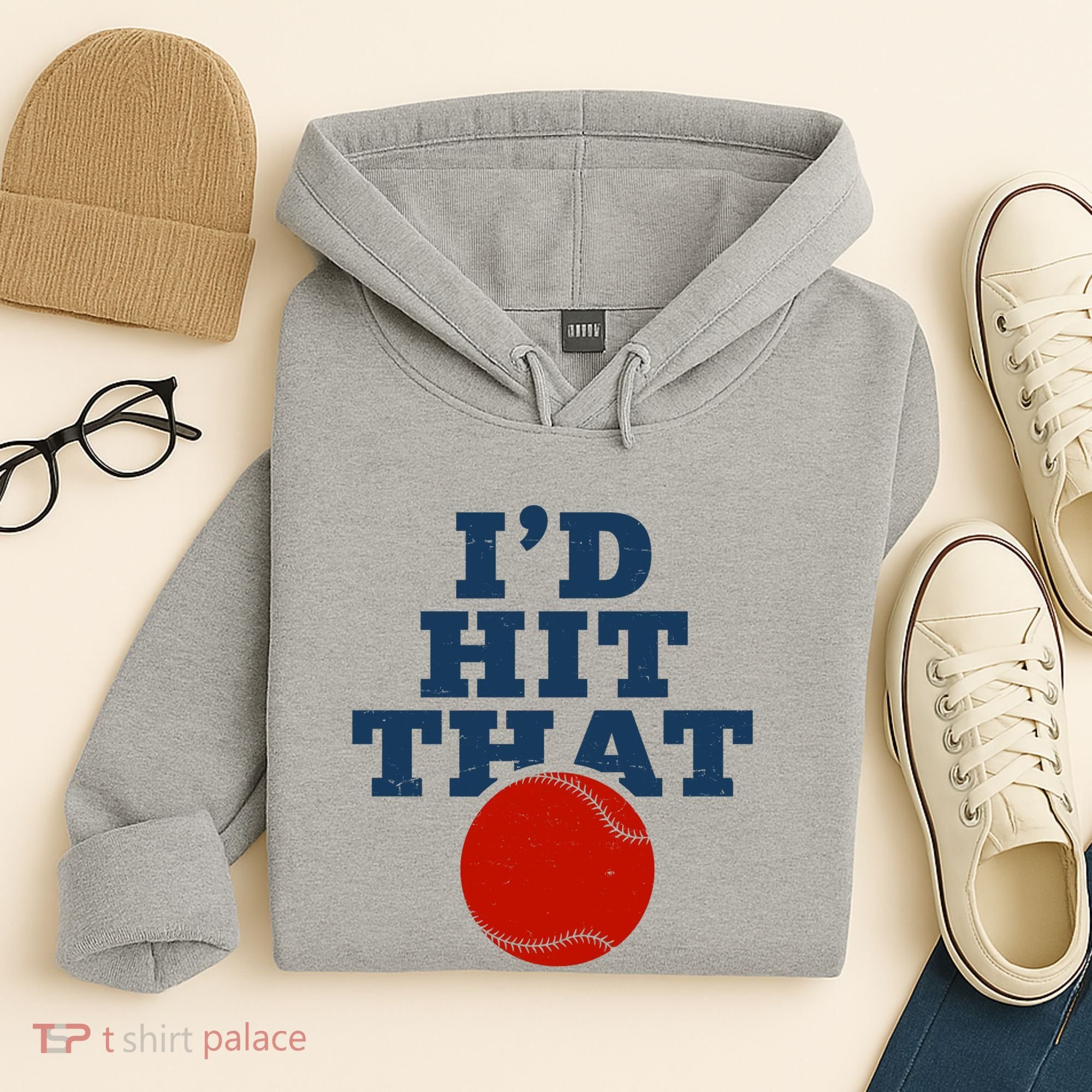 I'd Hit That Baseball Lover Funny Hoodie