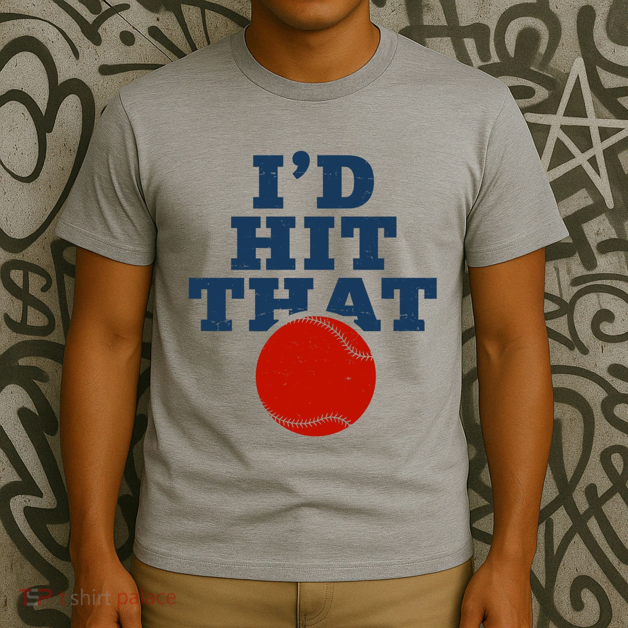 I'd Hit That Baseball Lover Funny T-Shirt