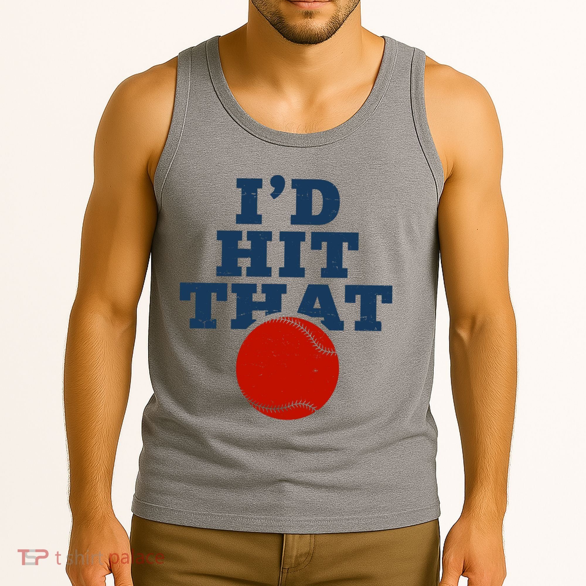 I'd Hit That Baseball Lover Funny Tank Top