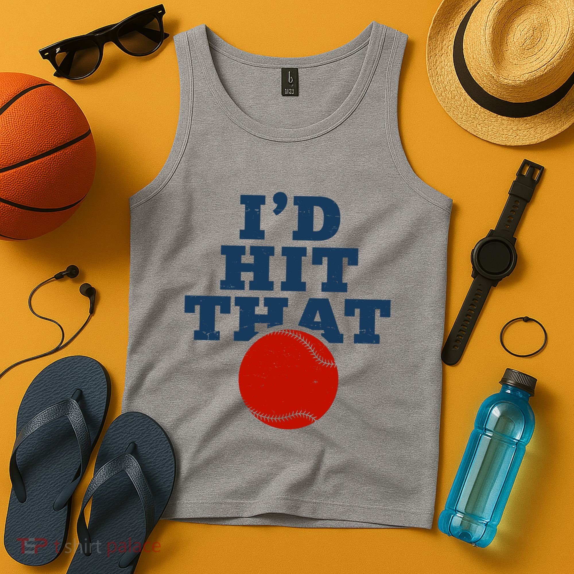 I'd Hit That Baseball Lover Funny Tank Top