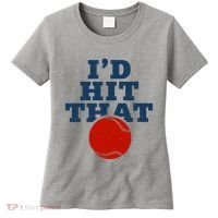 I'd Hit That Baseball Lover Funny Women's T-Shirt thumb 0