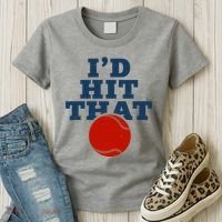 I'd Hit That Baseball Lover Funny Women's T-Shirt thumb 3