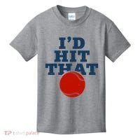 I'd Hit That Baseball Lover Funny Kids T-Shirt thumb 0