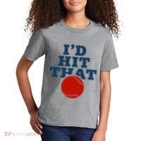 I'd Hit That Baseball Lover Funny Kids T-Shirt thumb 2