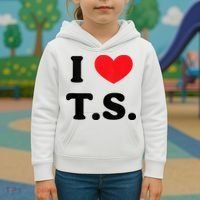 I Heart TS Kids Hoodie thumb 3