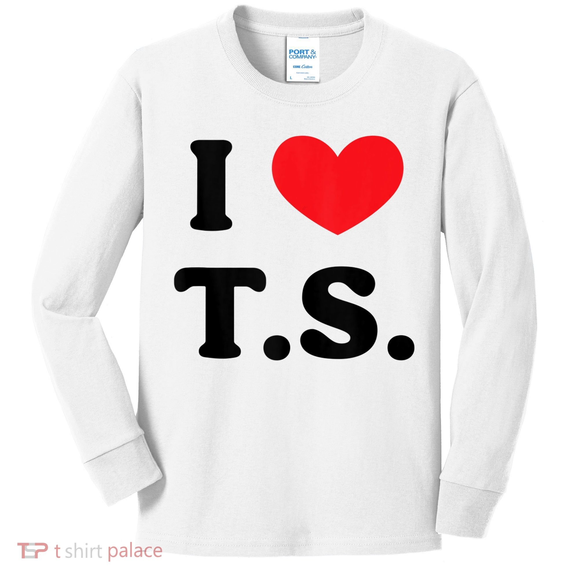 I Heart TS Kids Long Sleeve Shirt
