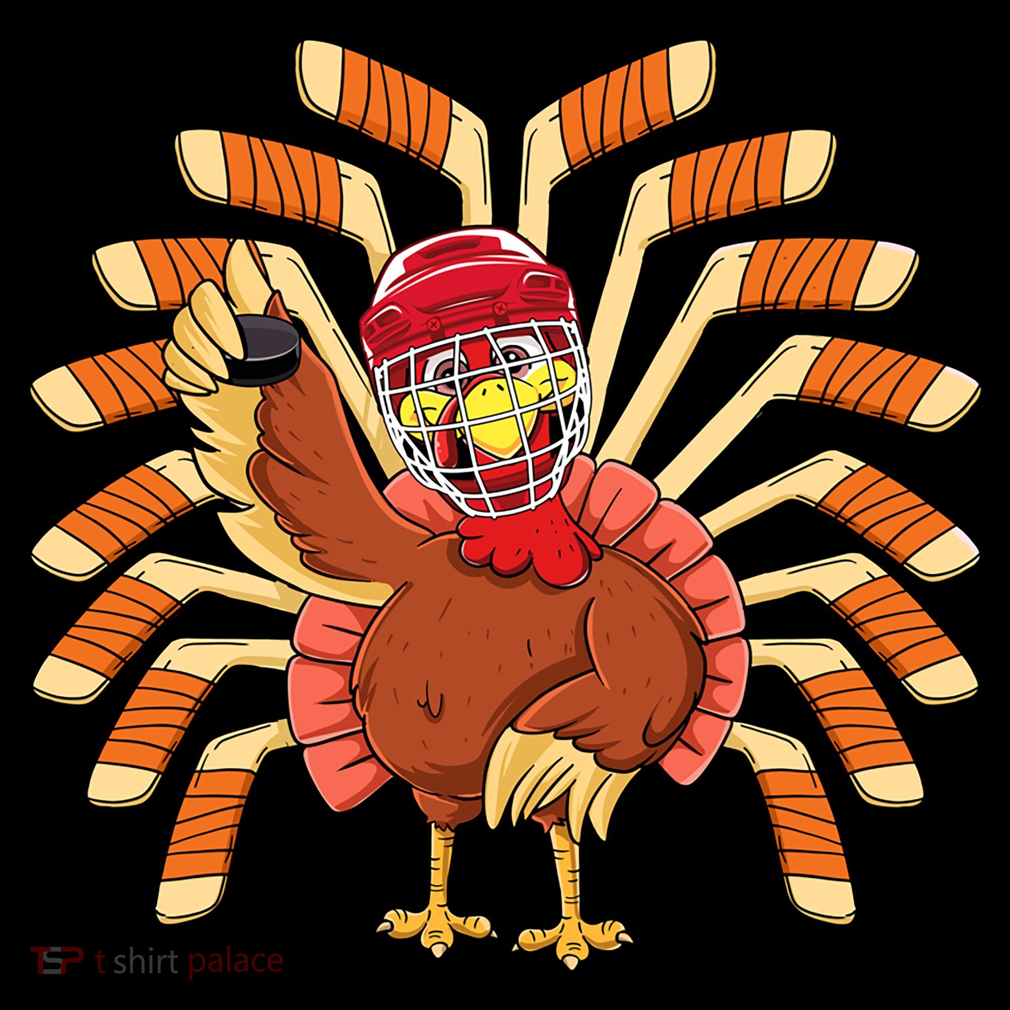 Ice Hockey Thanksgiving Turkey Playing Hockey Meaningful Gift Coffee Mug