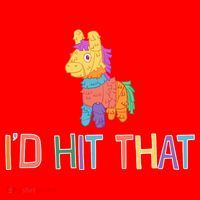 I'd Hit That Pinata Funny Santa Hat thumb 1