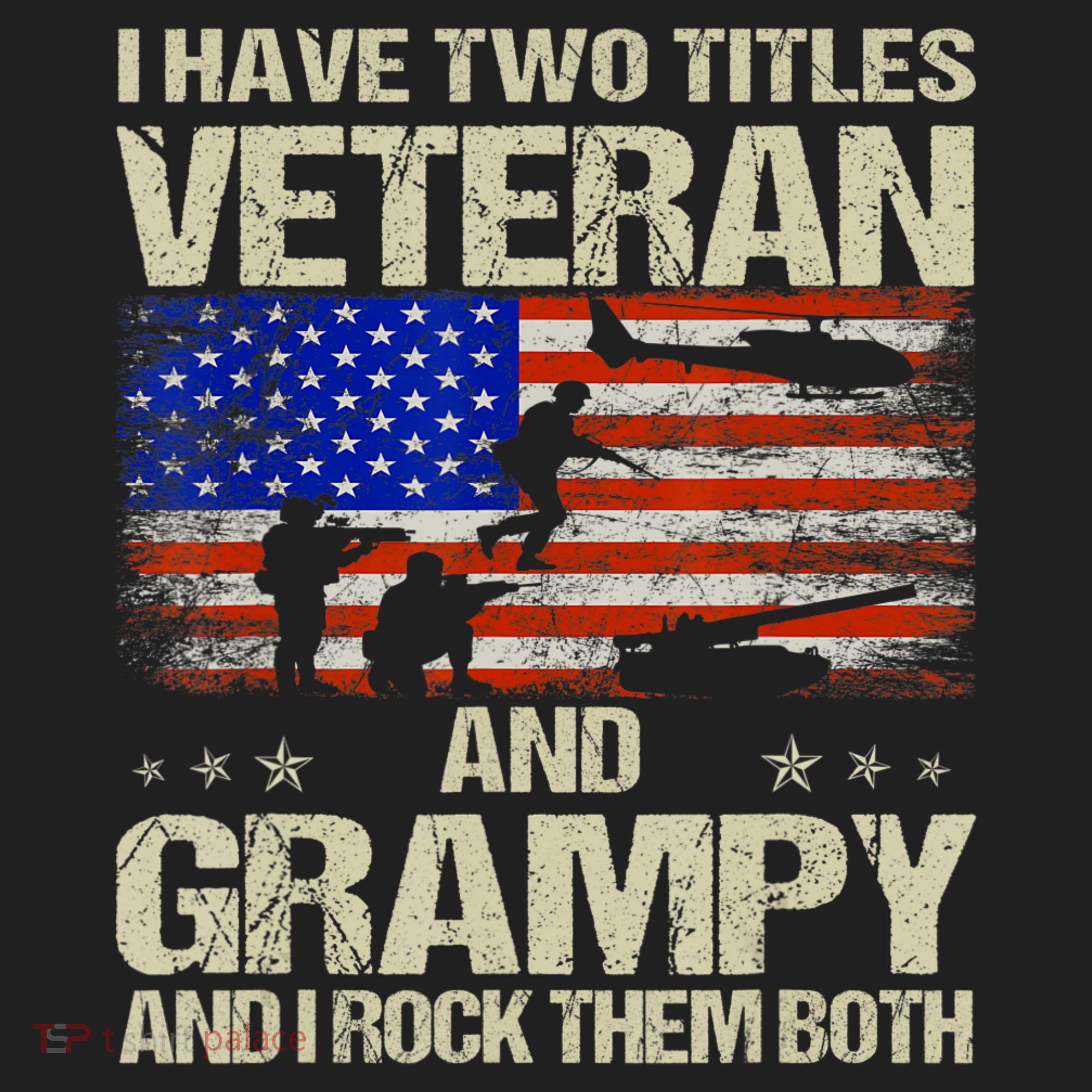 I Have Two Titles Veteran And Grampy And I Rock Them Both Women's Sweatshirt