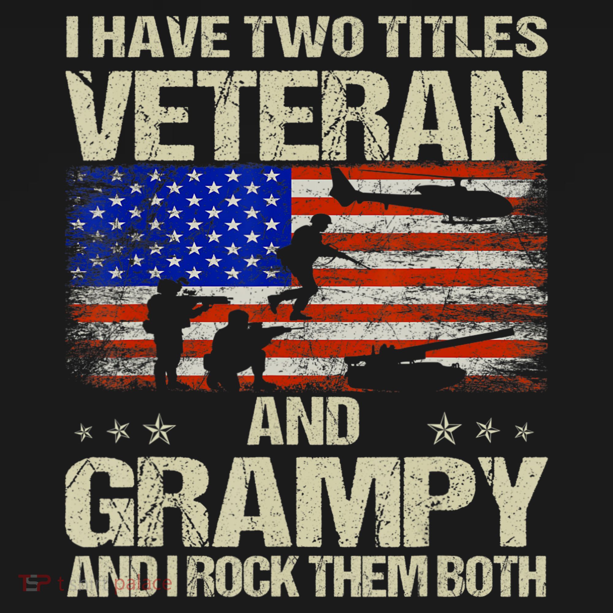 I Have Two Titles Veteran And Grampy And I Rock Them Both Sweatshirt