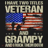 I Have Two Titles Veteran And Grampy And I Rock Them Both Women's Hoodie thumb 2