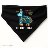 Id Hit That Pinata Cinco De Mayo Funny Ideas Women USA-Made Doggie Bandana thumb 0