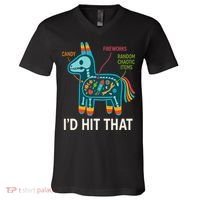 Id Hit That Pinata Cinco De Mayo Funny Ideas Women V-Neck T-Shirt thumb 0