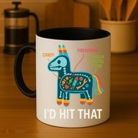Id Hit That Pinata Cinco De Mayo Funny Ideas Women Coffee Mug thumb 4