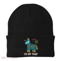Id Hit That Pinata Cinco De Mayo Funny Ideas Women Beanie thumb 0