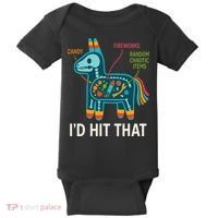 Id Hit That Pinata Cinco De Mayo Funny Ideas Women Baby Bodysuit thumb 0