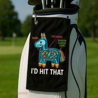 Id Hit That Pinata Cinco De Mayo Funny Ideas Women Golf Towel thumb 2